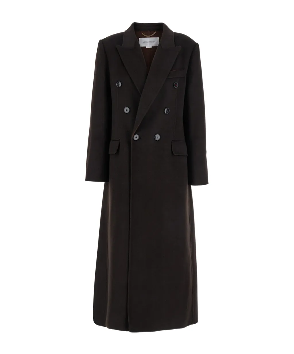 Double-Breasted Button-Up Coat