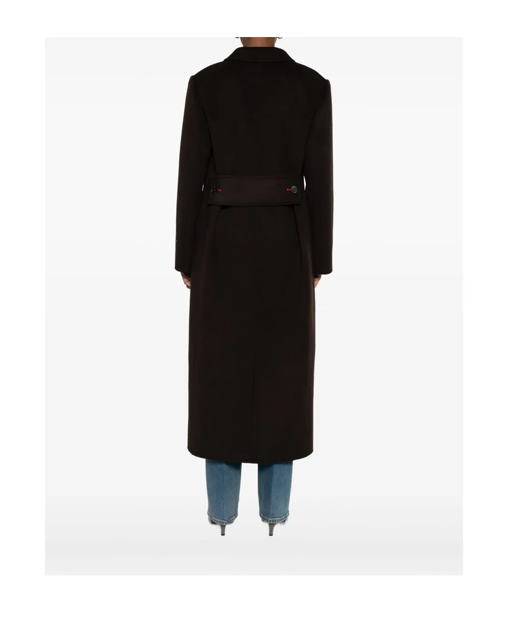 Double-Breasted Button-Up Coat