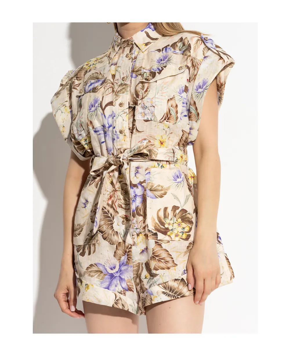 Floral Pattern Jumpsuit
