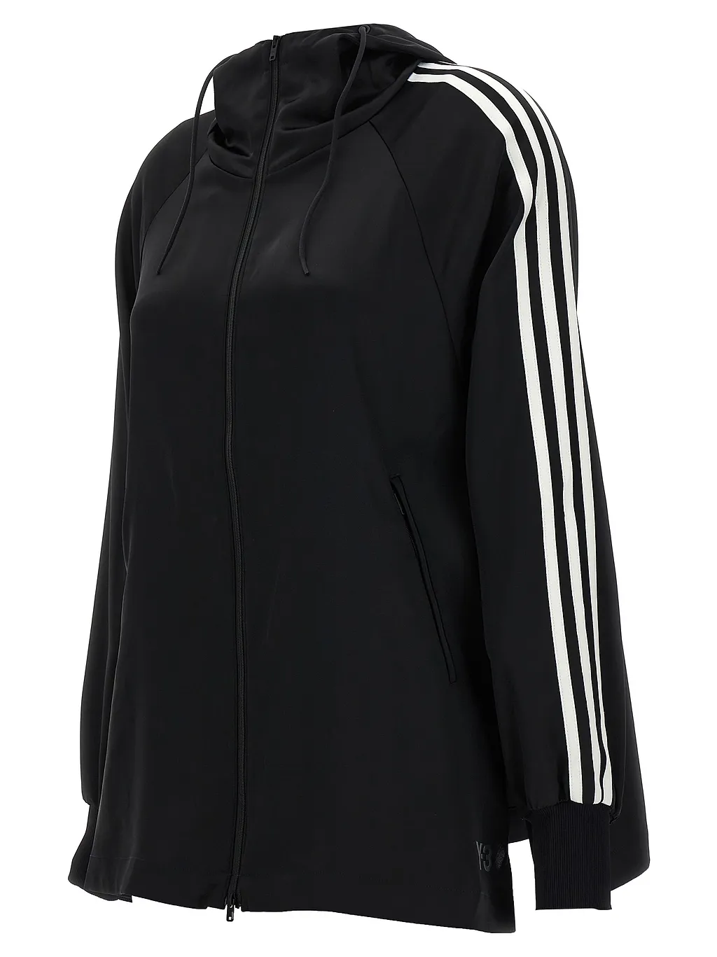 Y-3 Stripe Detailed Zip-Up Jacket