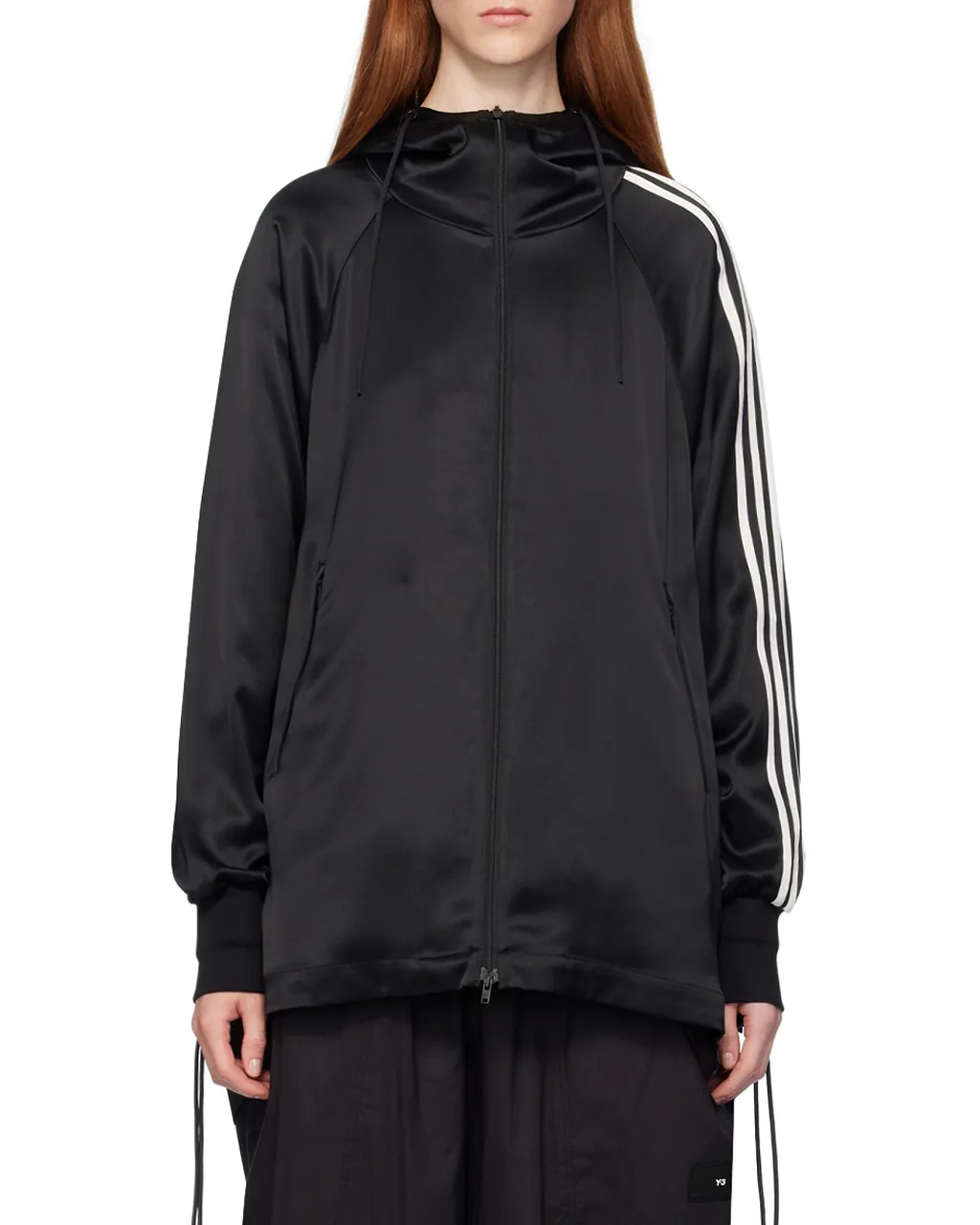 Y-3 Stripe Detailed Zip-Up Jacket