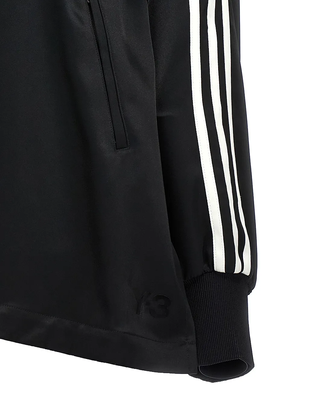 Y-3 Stripe Detailed Zip-Up Jacket