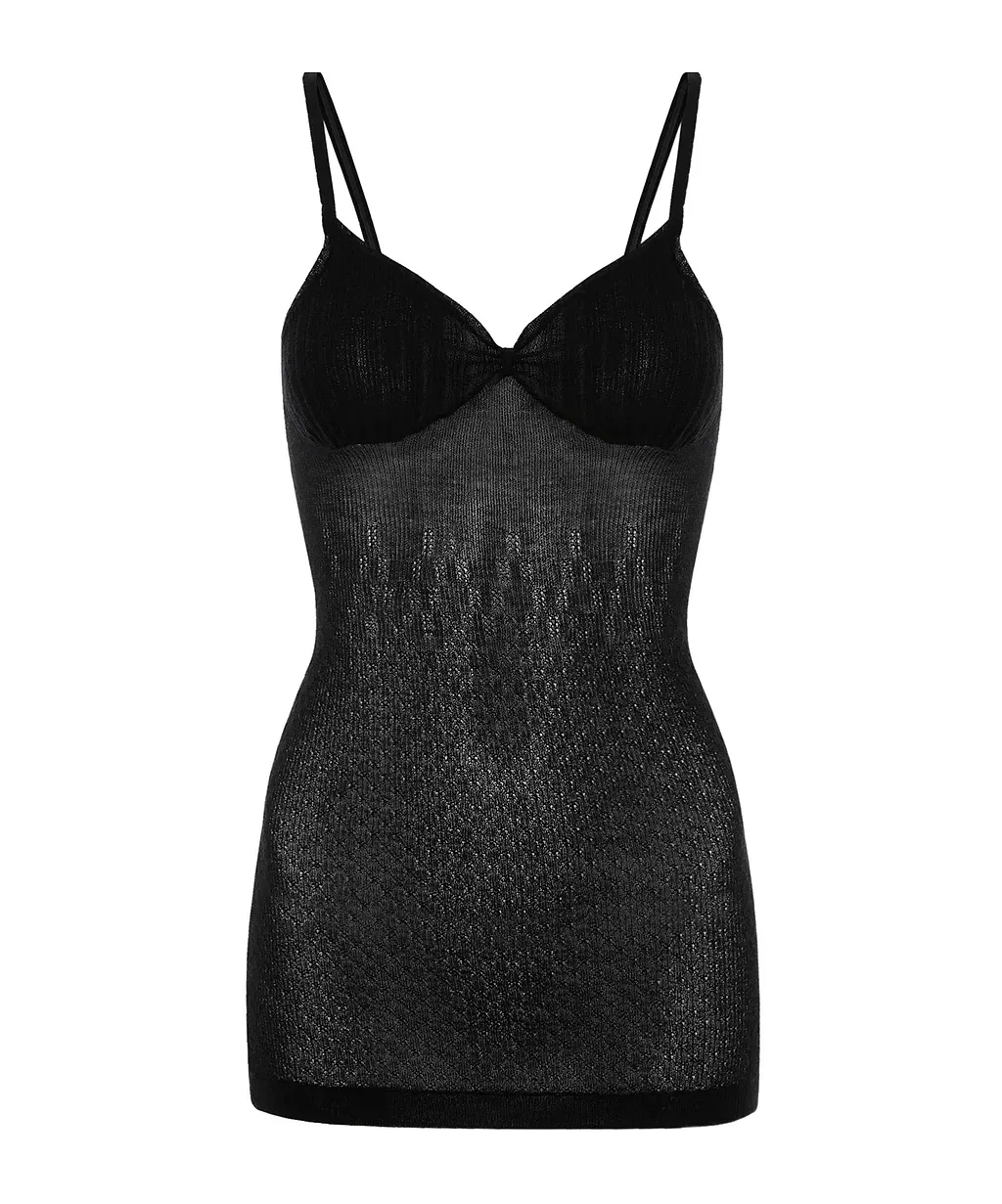 Victoria Beckham Cami Ribbed-Knit Top