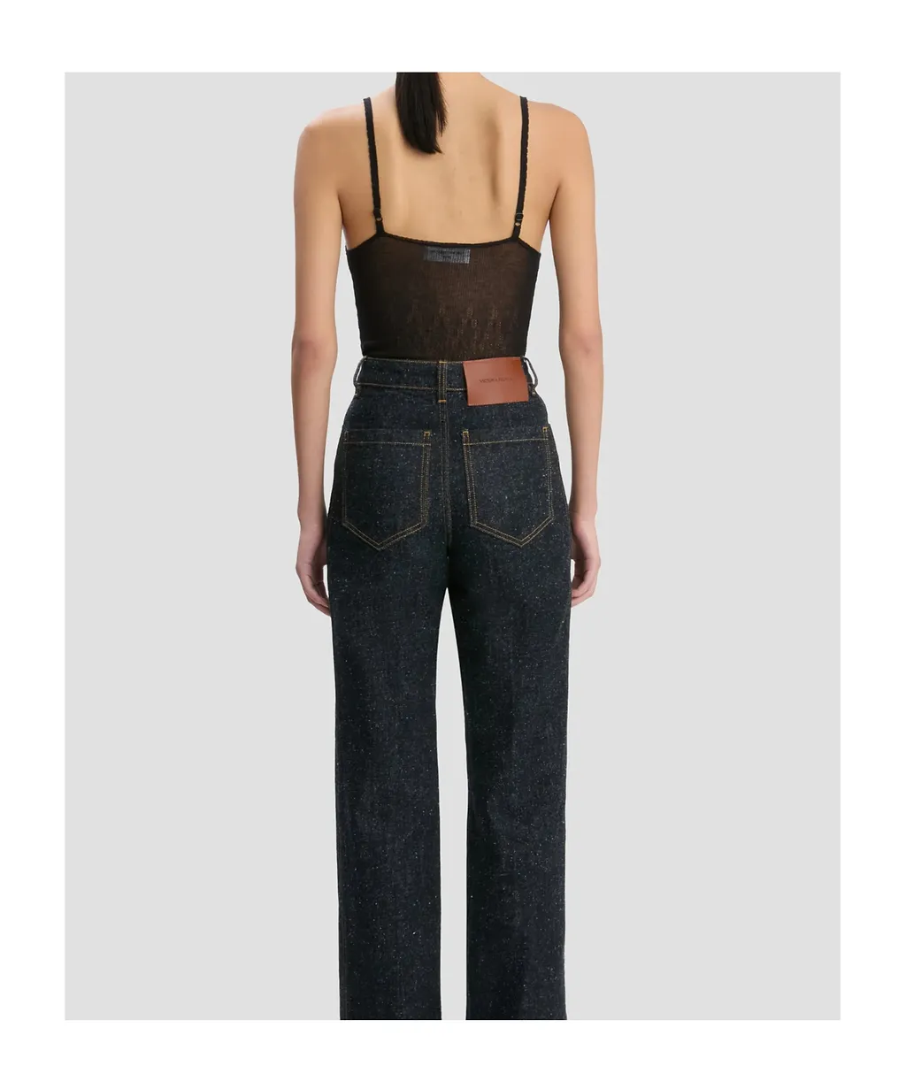 Victoria Beckham Cami Ribbed-Knit Top