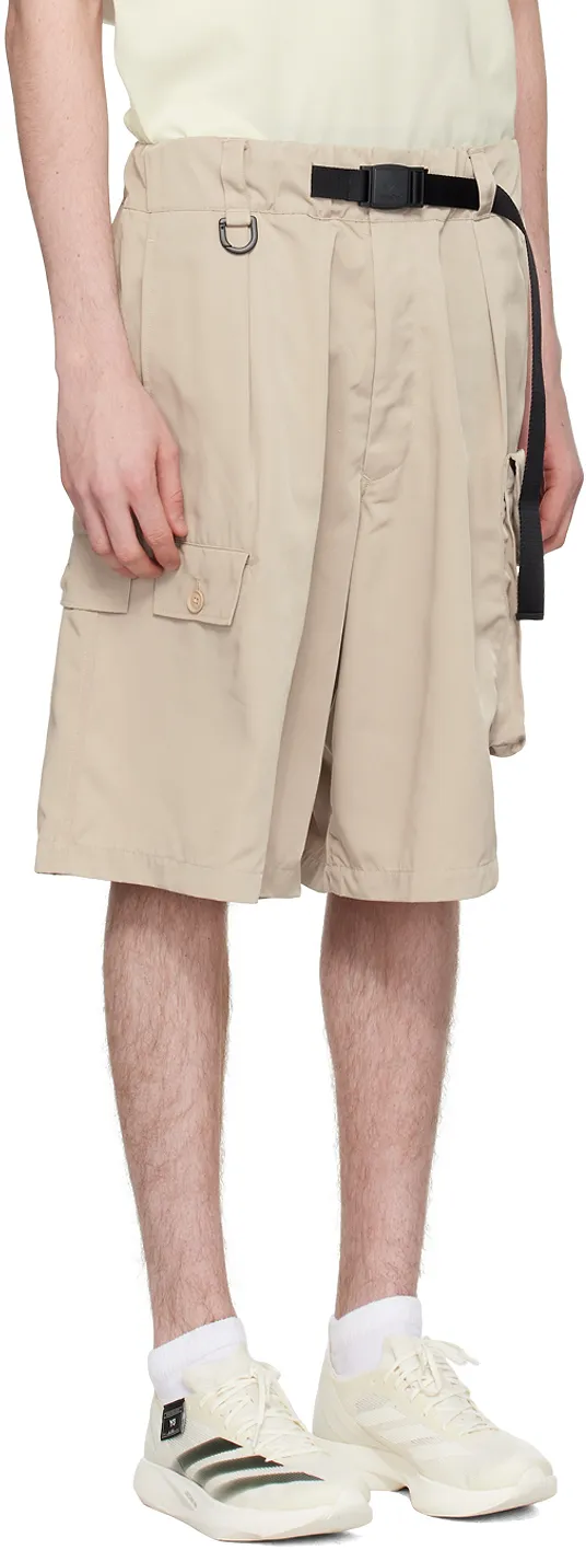 Y-3 X Adidas Belted Twill Cargo Shorts