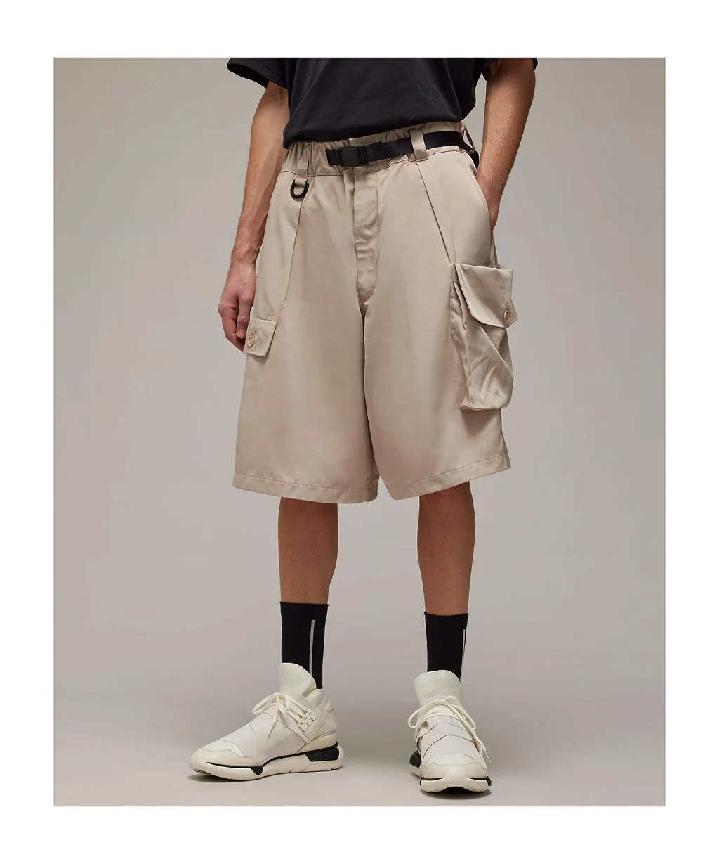 Y-3 X Adidas Belted Twill Cargo Shorts