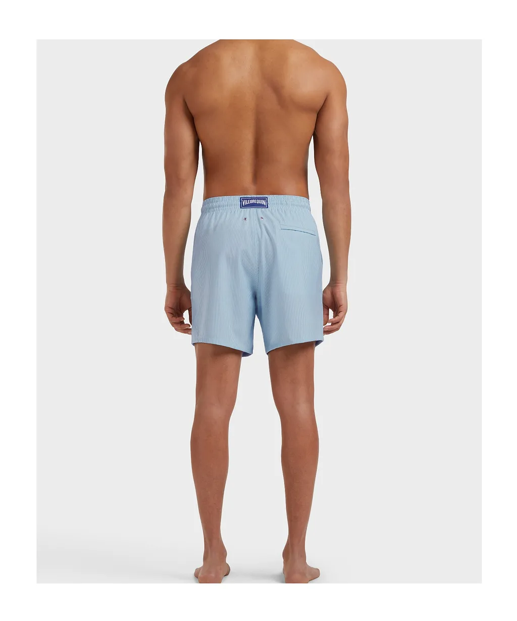 Drawstring Striped Swim Shorts