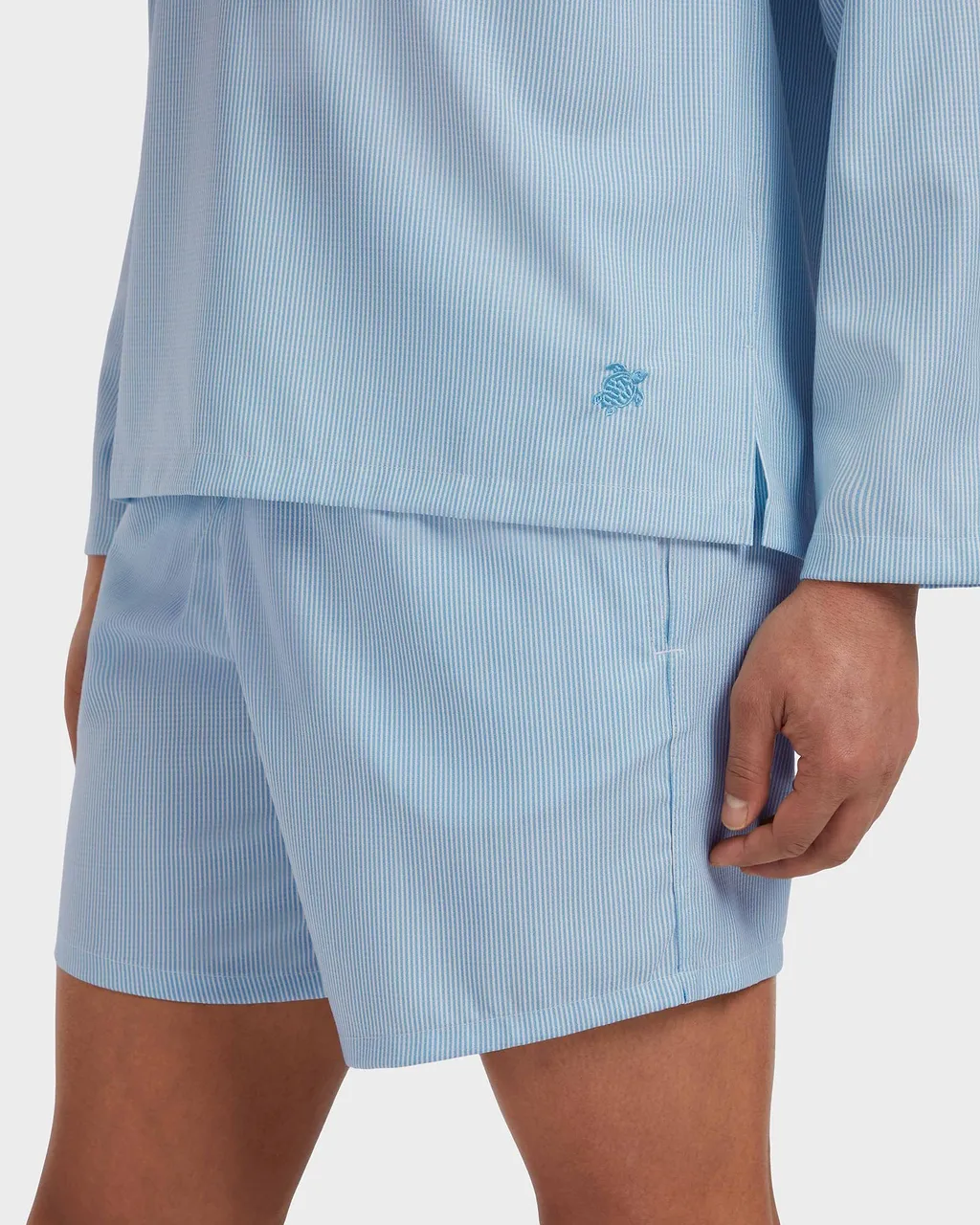Drawstring Striped Swim Shorts