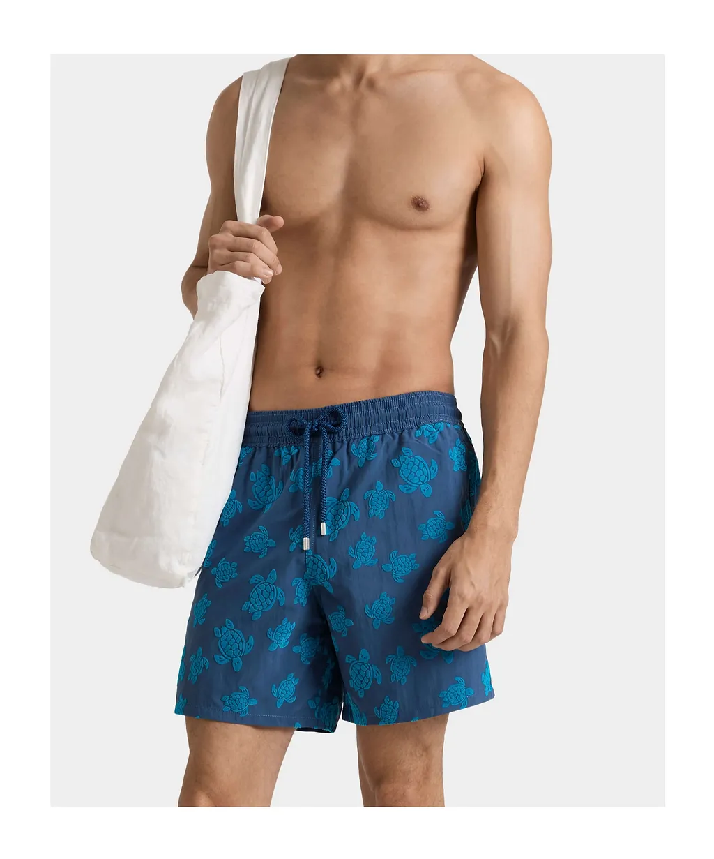 Moorea Turtle-Print Swim Shorts
