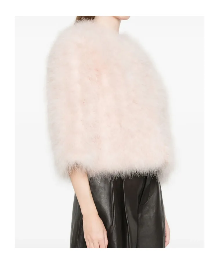 Feather Crooped Jacket