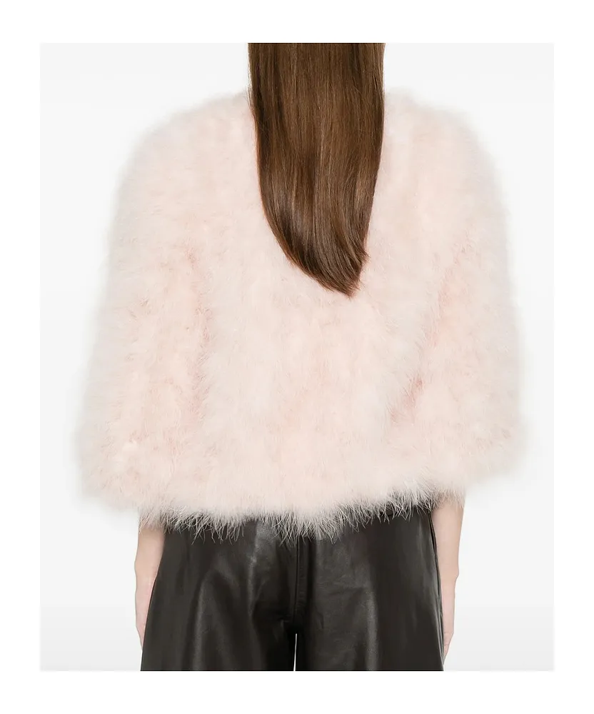 Feather Crooped Jacket
