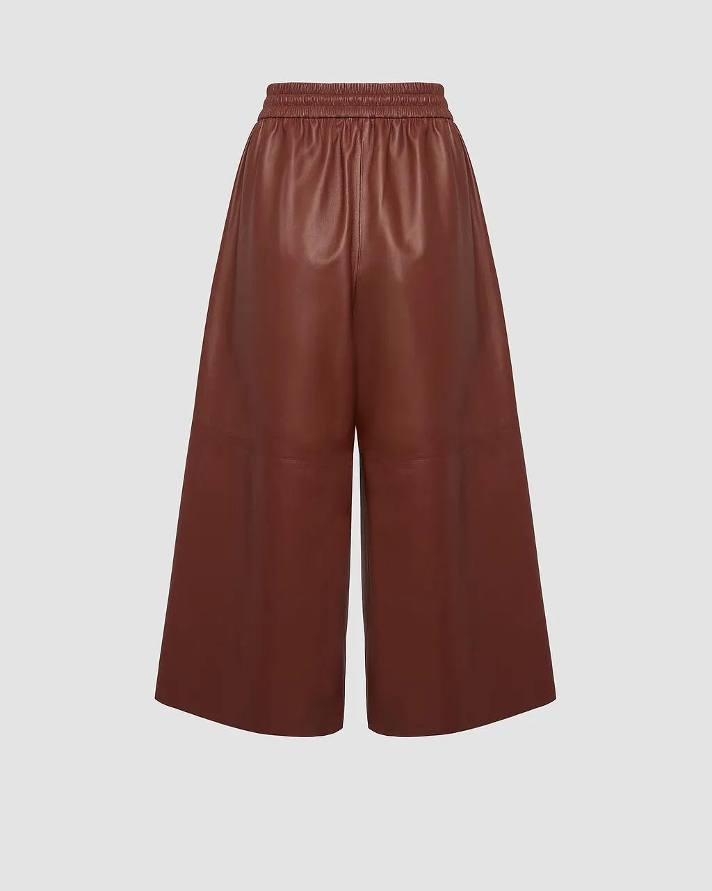 Drawstring Leather Trousers