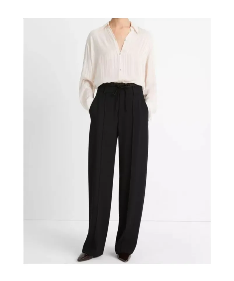 Crepe Palazzo Pants