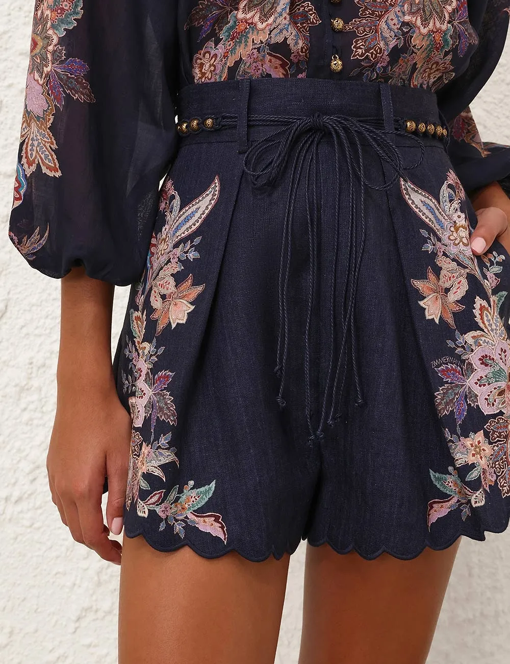 Zimmermann Rhiannon Tuck Shorts