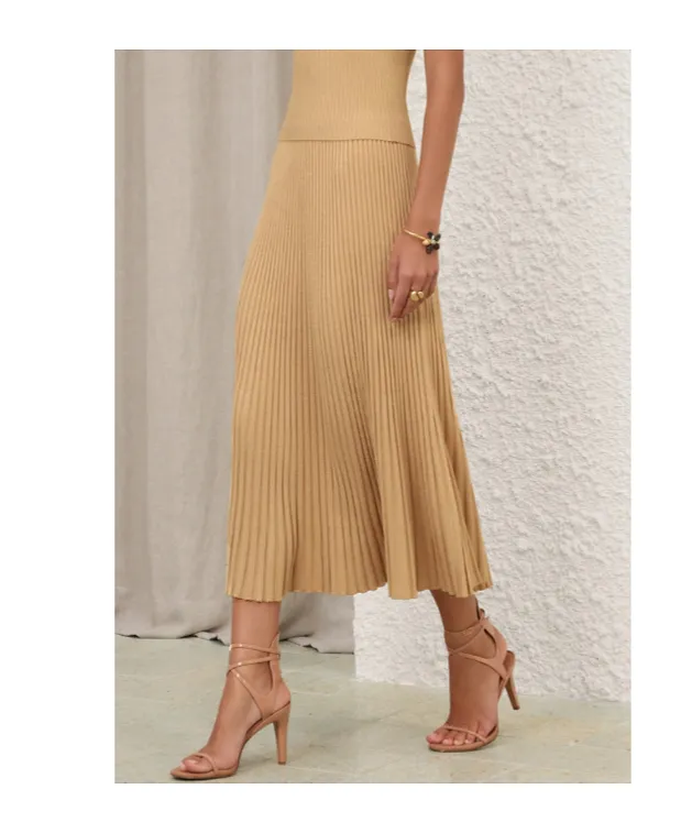Zimmermann Luna Metallic Midi Skirt