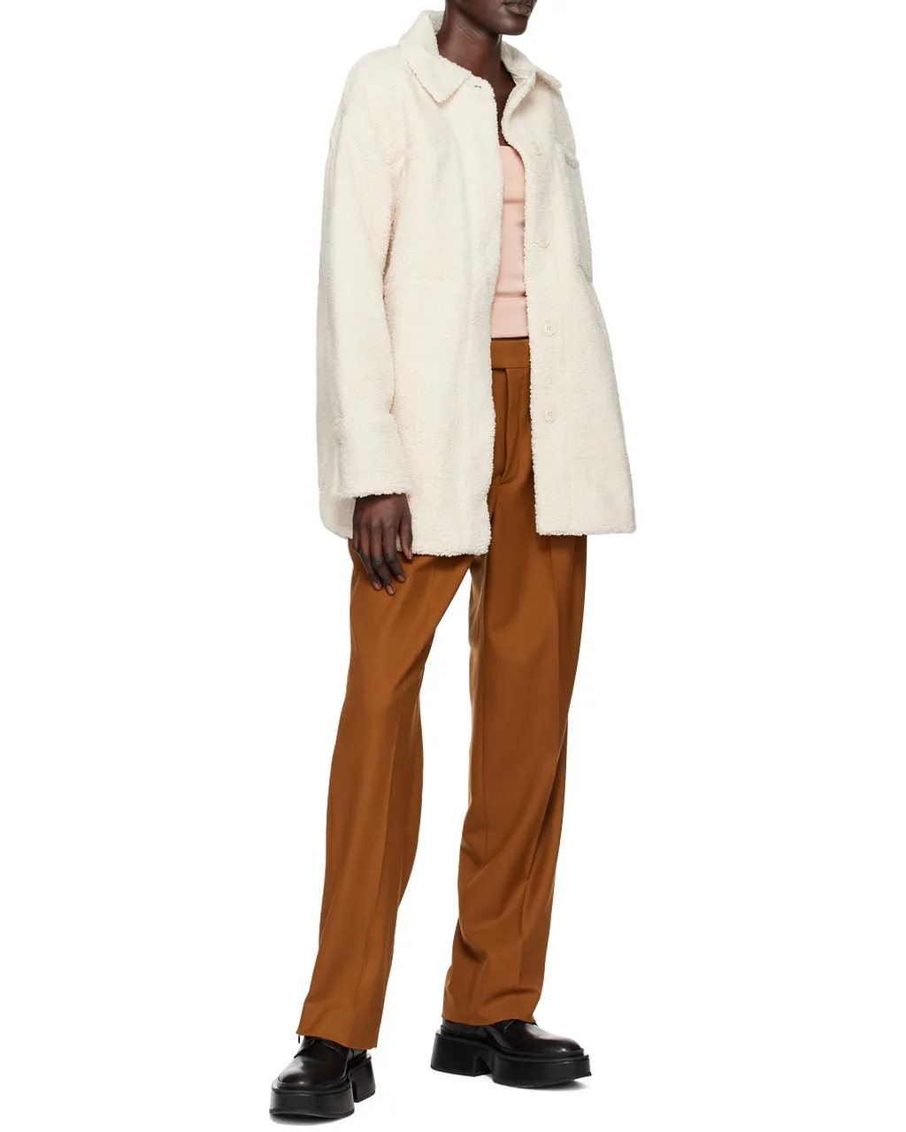 Oversized Fleece Casual Jacket