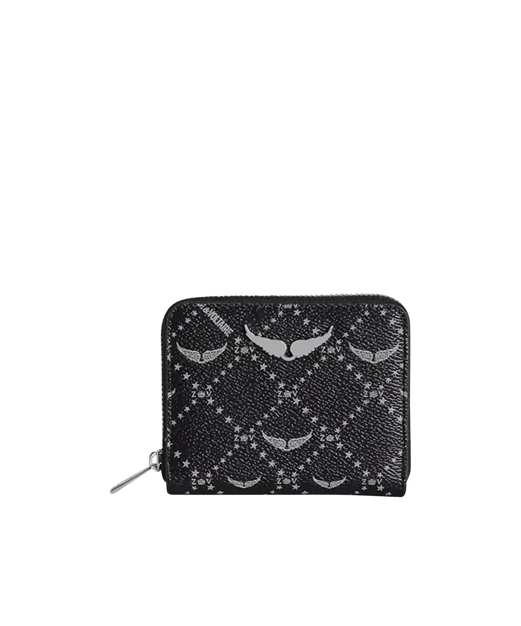 Zadig & Voltaire Monogram Printed Zip-Around Wallet