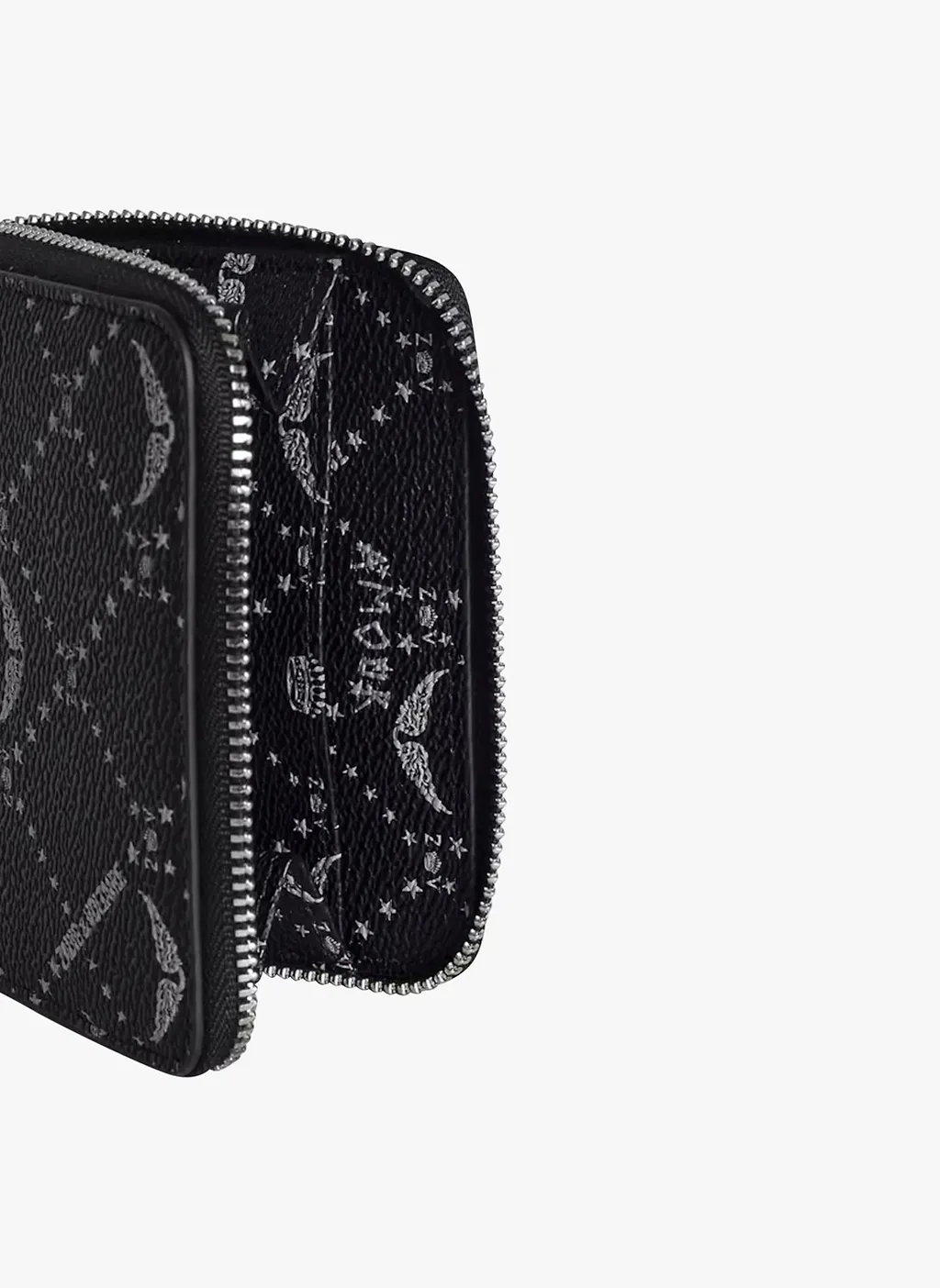 Zadig & Voltaire Monogram Printed Zip-Around Wallet