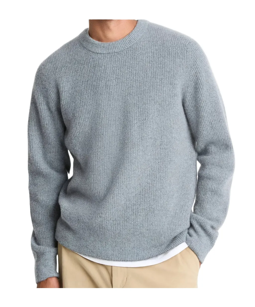 Plush Cashmere Thermal Crew Neck Sweater