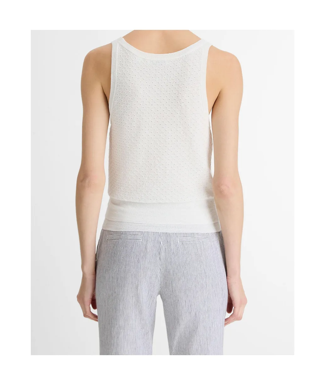 Perforated-Knit Top