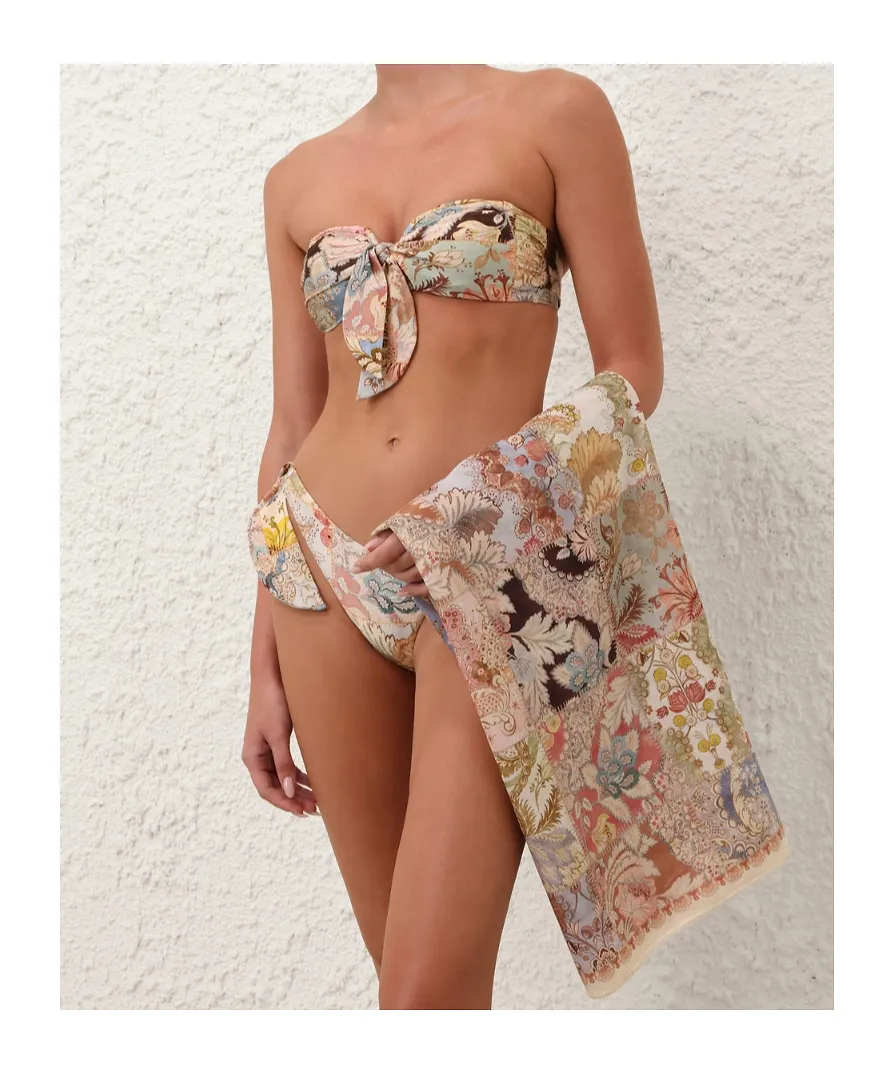 Zimmermann Wrap Printed Skirt