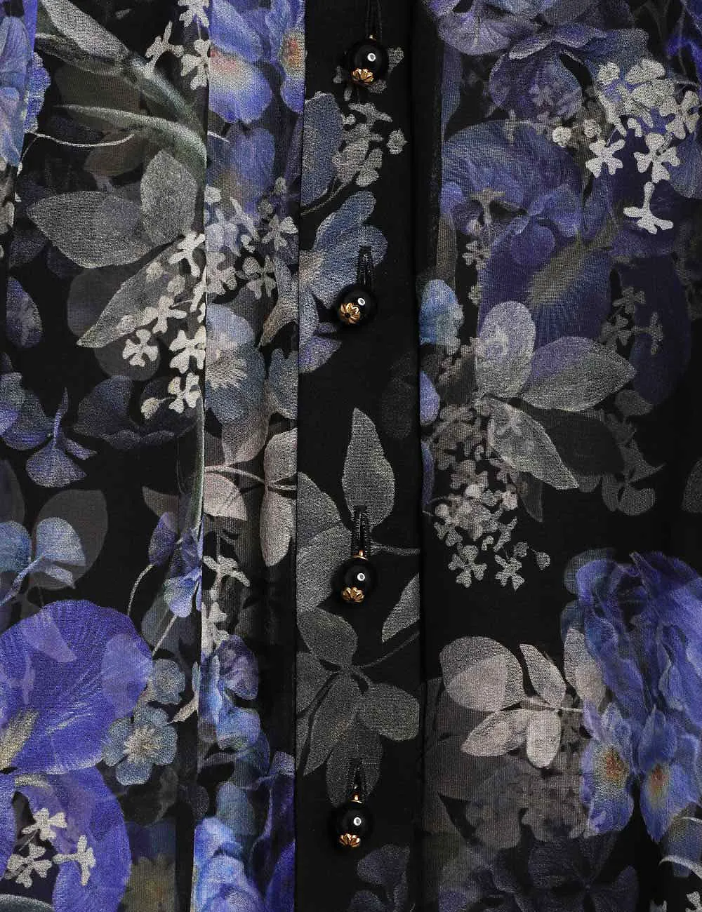 Zimmermann Floral Printed High Neck Blouse