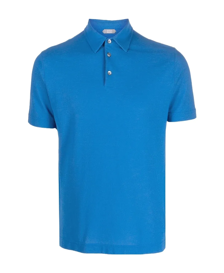 Zanone Short-Sleeved Straight-Hem Polo Shirt