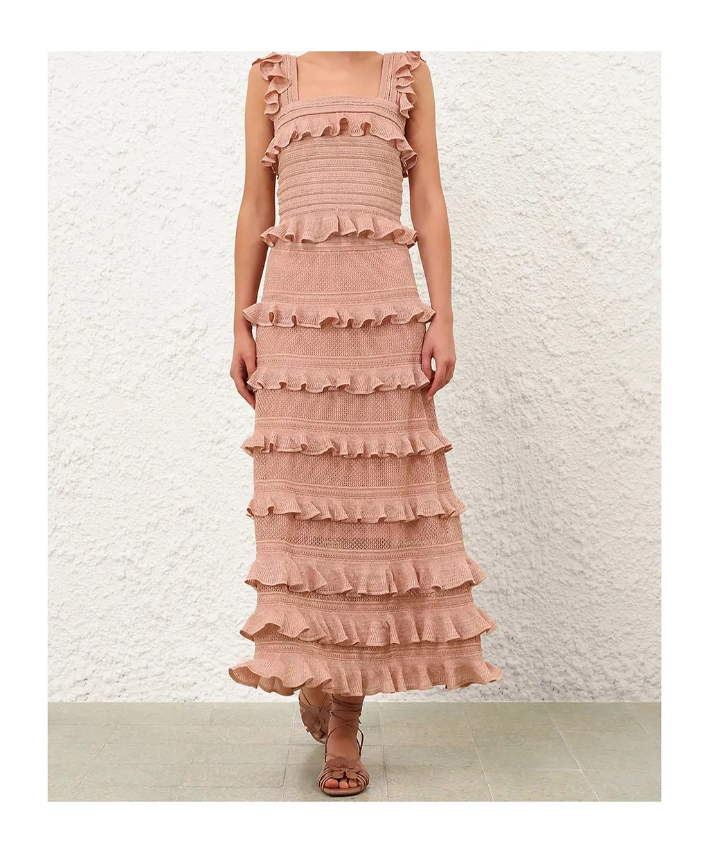 Ruffled Maxi Skirt