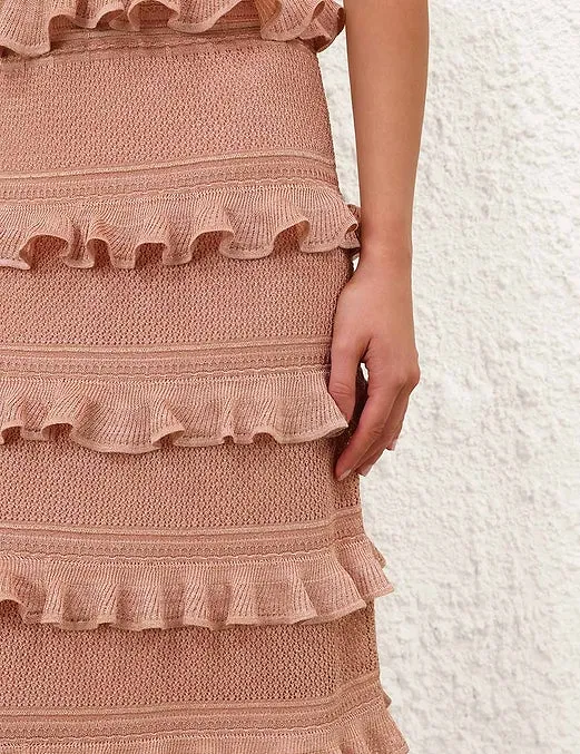 Ruffled Maxi Skirt