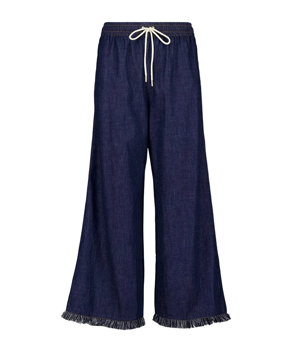 Rhiannon Fringe Denim Pants