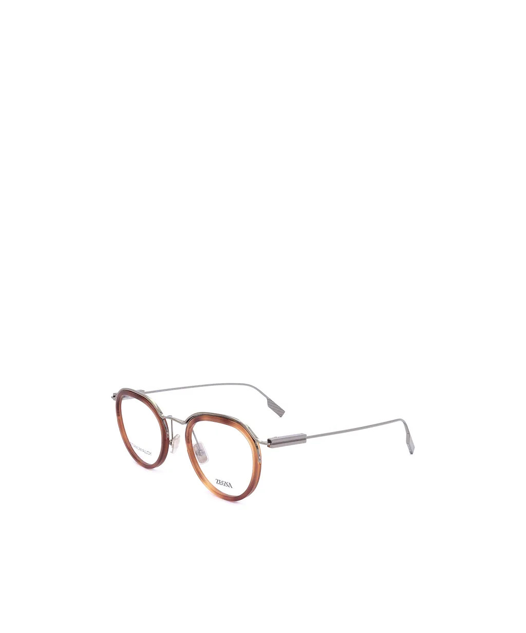 Zegna Erz Round Frame Glasses