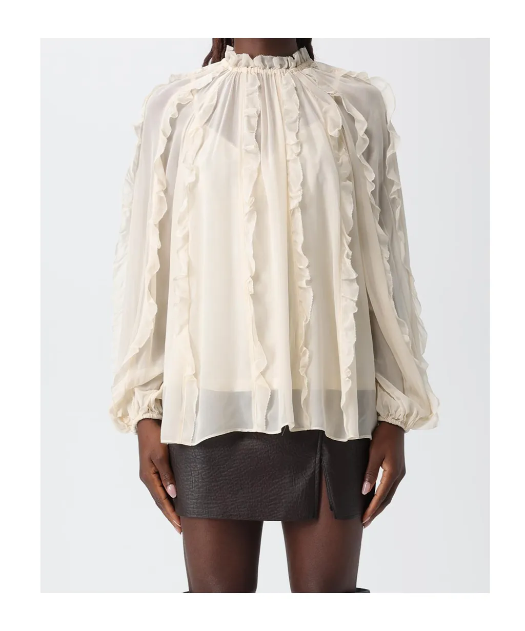 Zimmermann Frill Billow Long-Sleeved Top