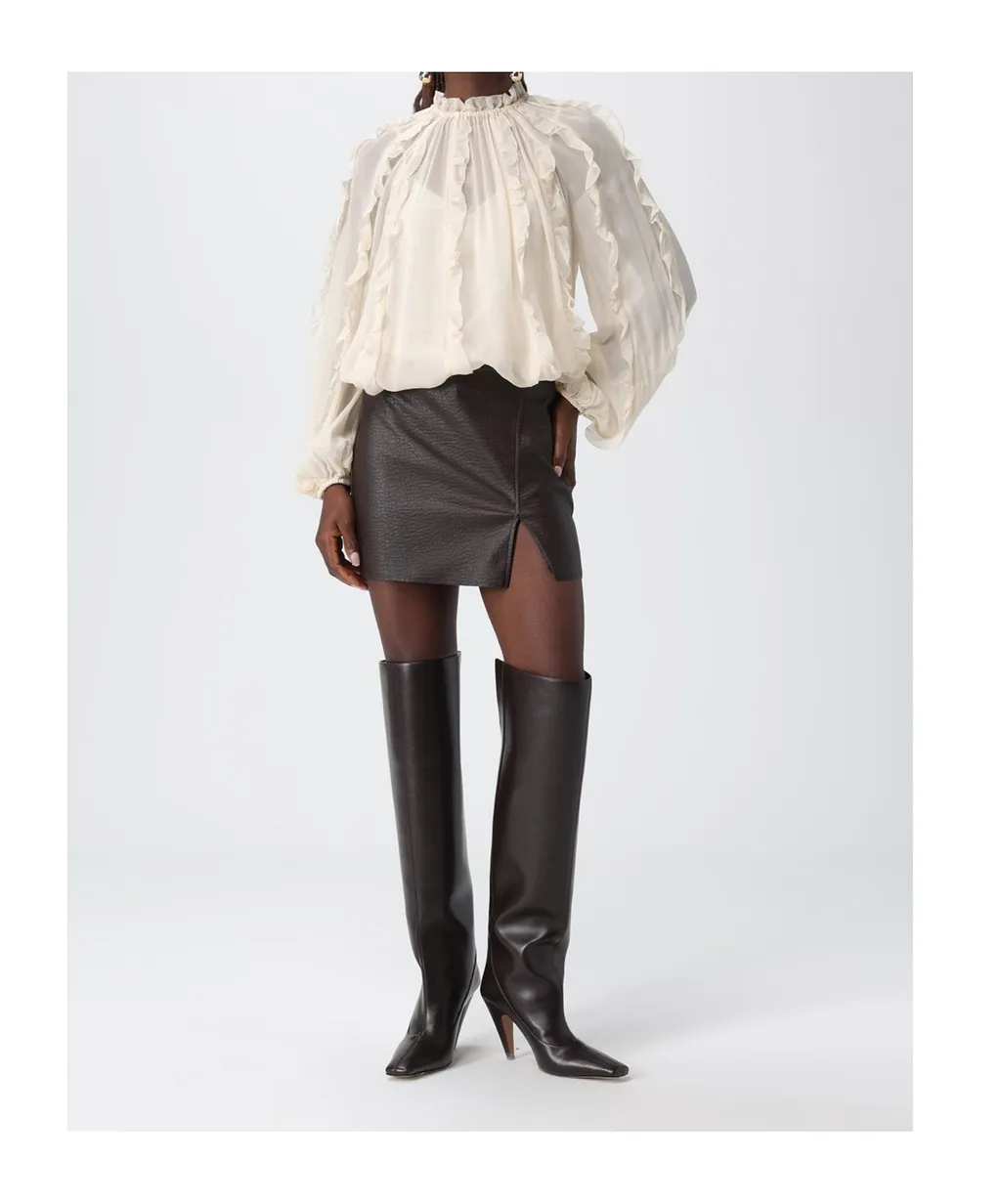 Zimmermann Frill Billow Long-Sleeved Top