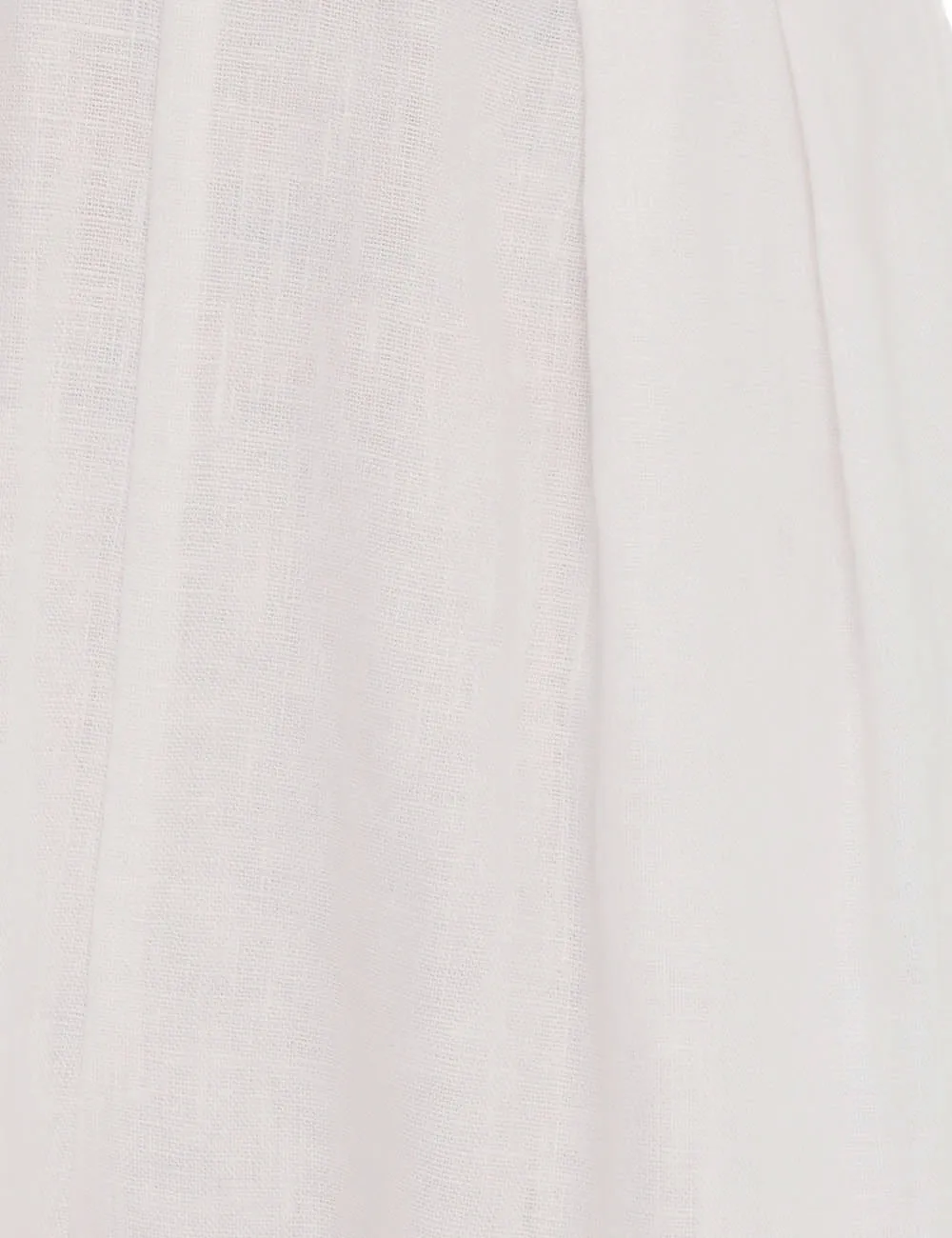 Wide-Leg Linen Trousers
