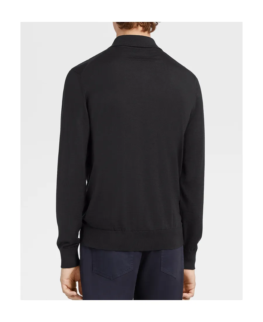 Long-Sleeved Polo Shirt