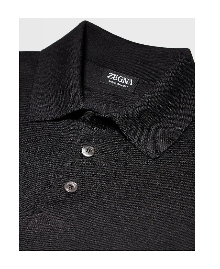 Long-Sleeved Polo Shirt