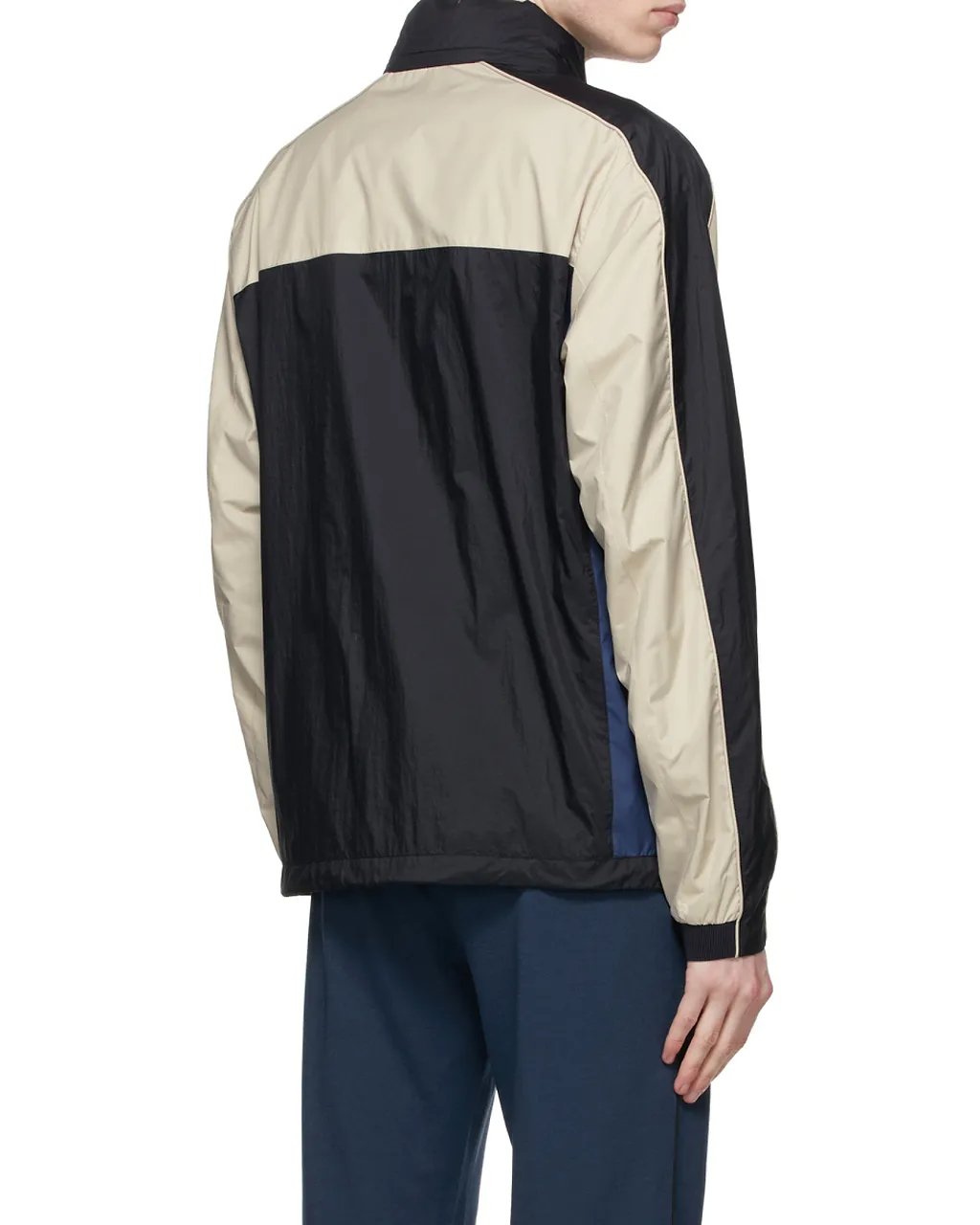 Panelled Zipped Hooded Jacket