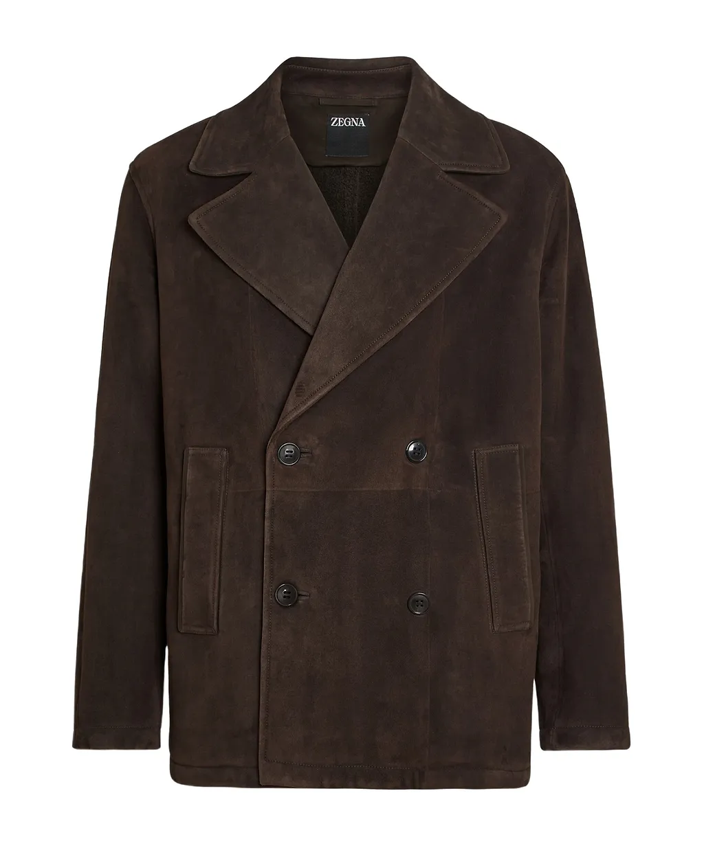 Shearling Wool Peacoat
