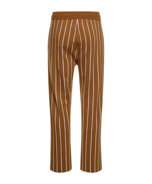 Striped Knitted Casual Pants