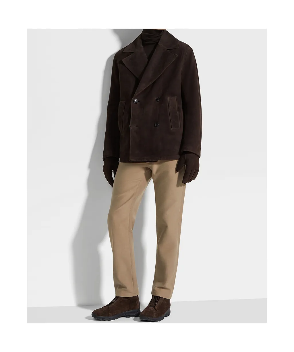 Shearling Wool Peacoat
