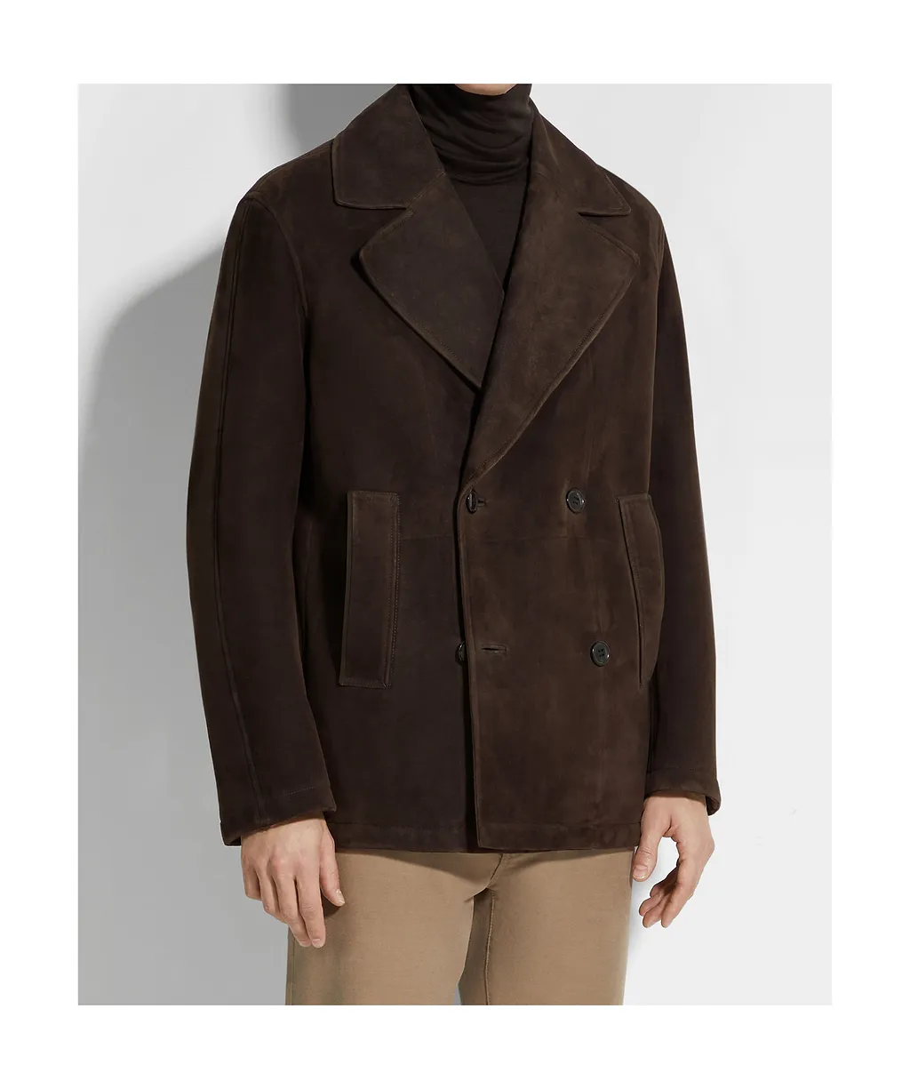 Shearling Wool Peacoat