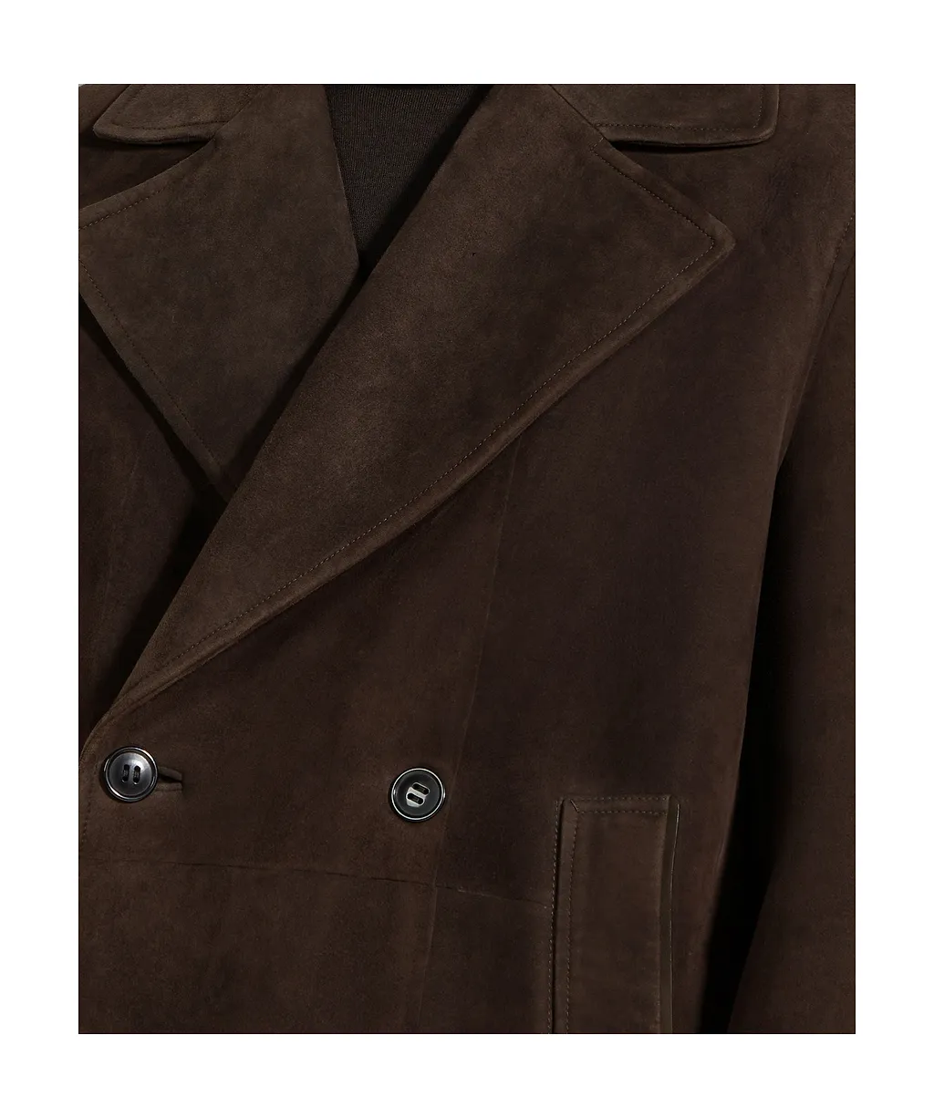 Shearling Wool Peacoat