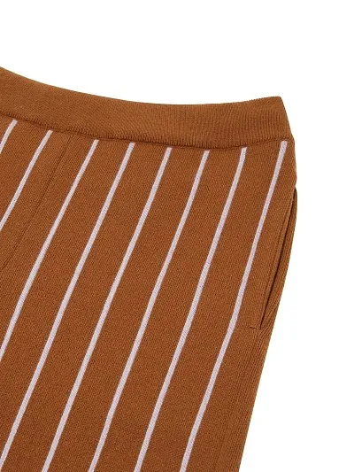 Striped Knitted Casual Pants