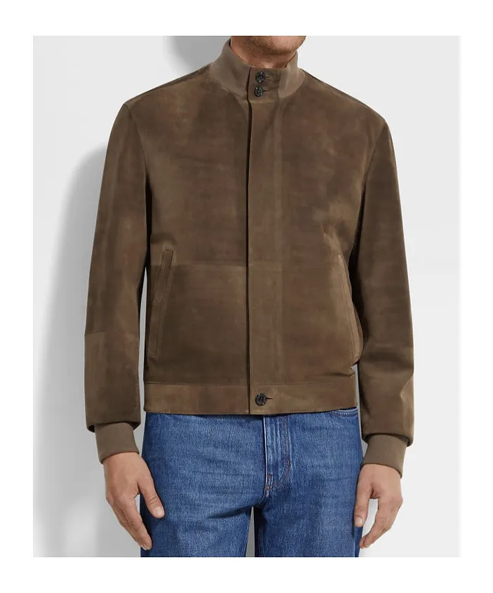 Suede Leather Blouson