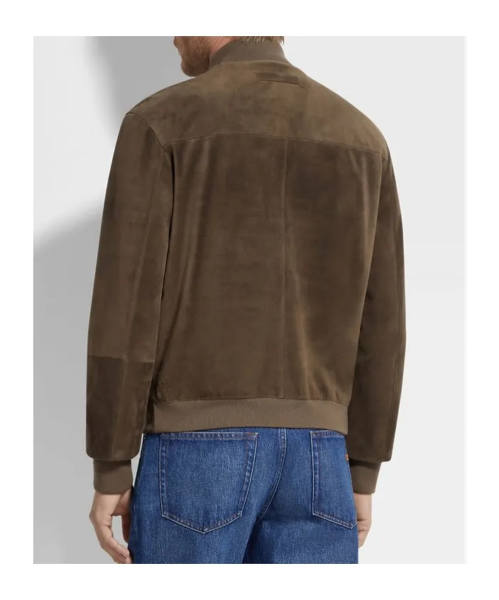 Suede Leather Blouson