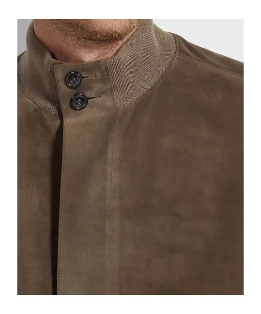Suede Leather Blouson