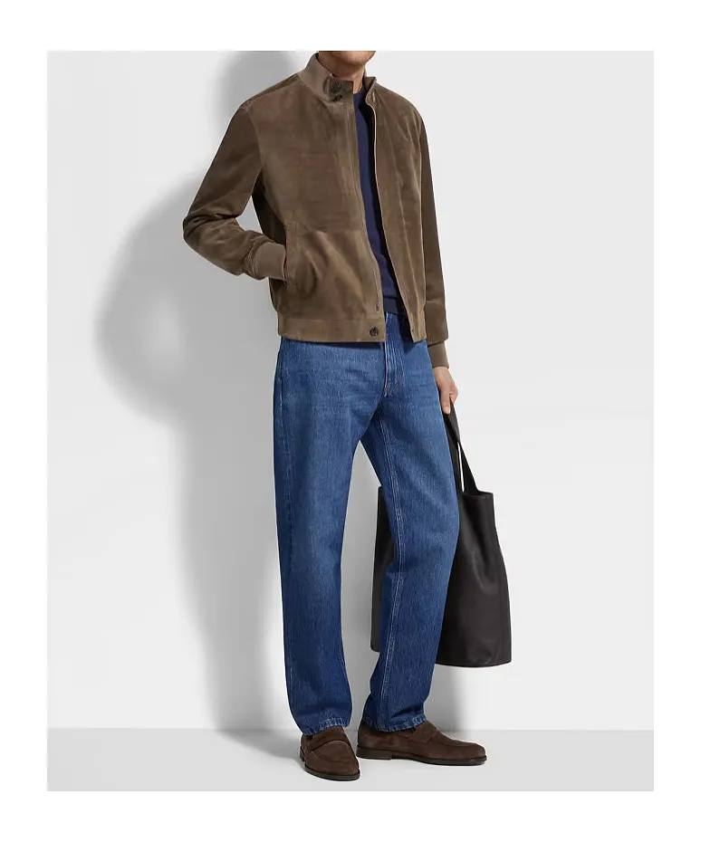 Suede Leather Blouson
