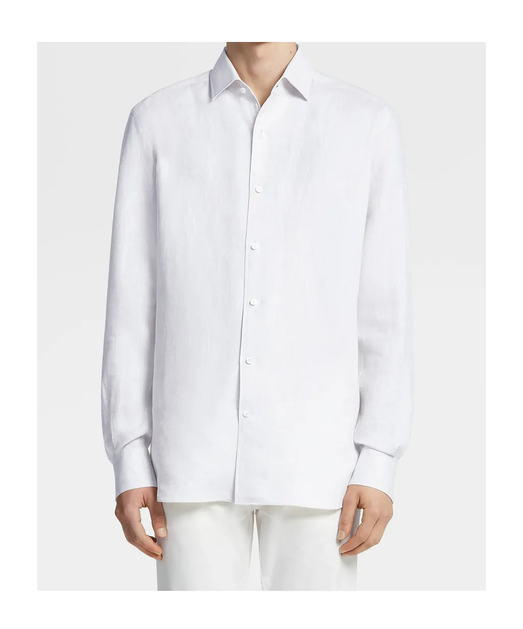 Zegna Buttoned Long-Sleeved Shirt