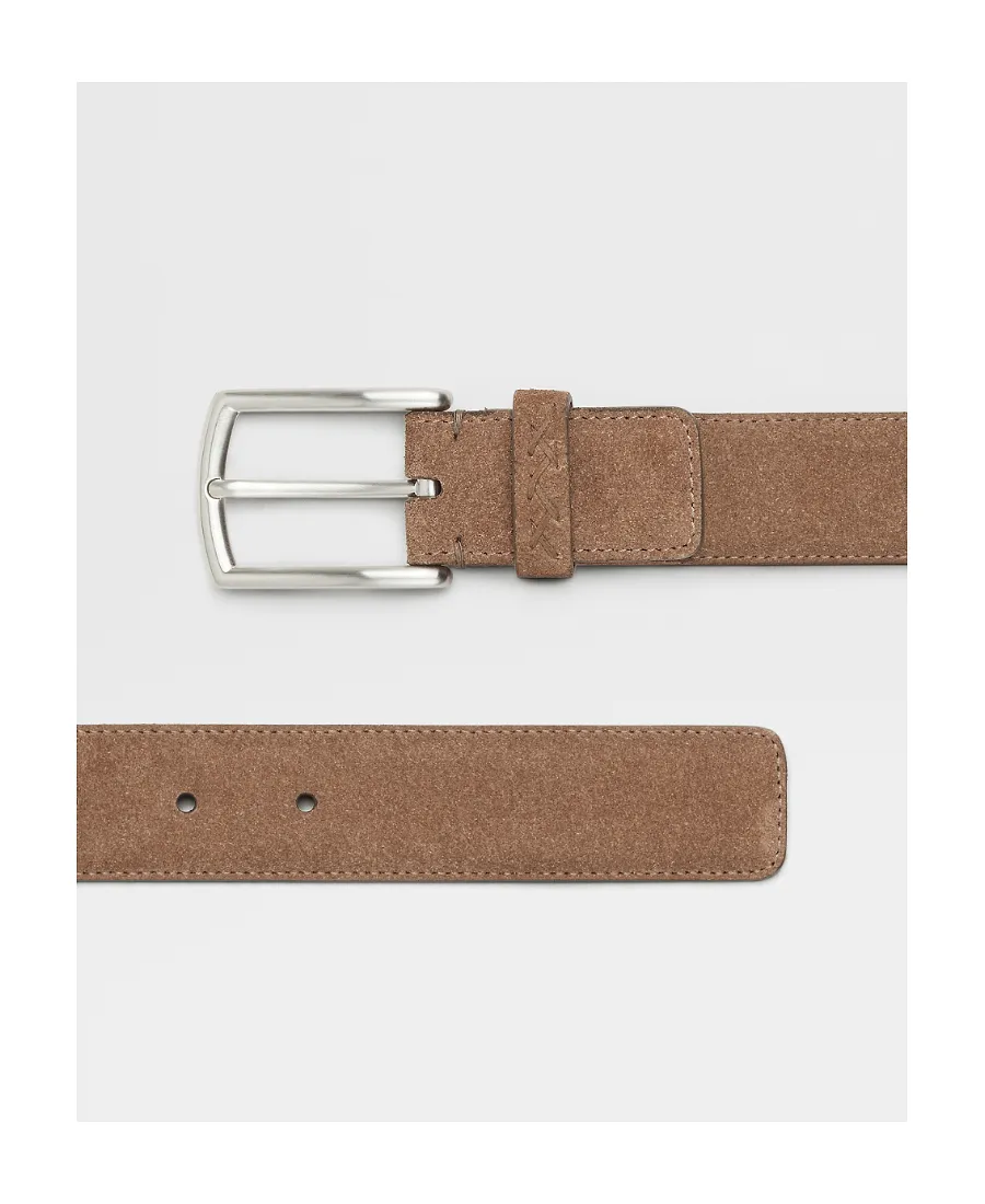 Zegna Square-Tip Buckled Belt