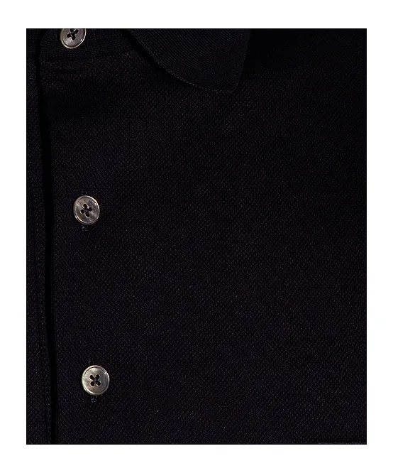 Zegna Short-Sleeved Buttoned Polo Shirt